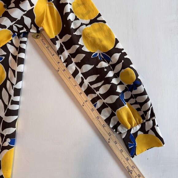 Vintage Rhoda Lee 60s 70s Shirt Button Up Disco Groovy Retro Lemons Peaches - Picture 10 of 14